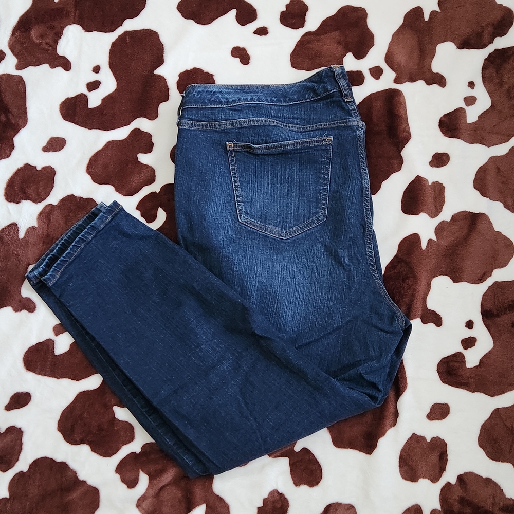 Torrid Dark Blue Straight Leg Jeans